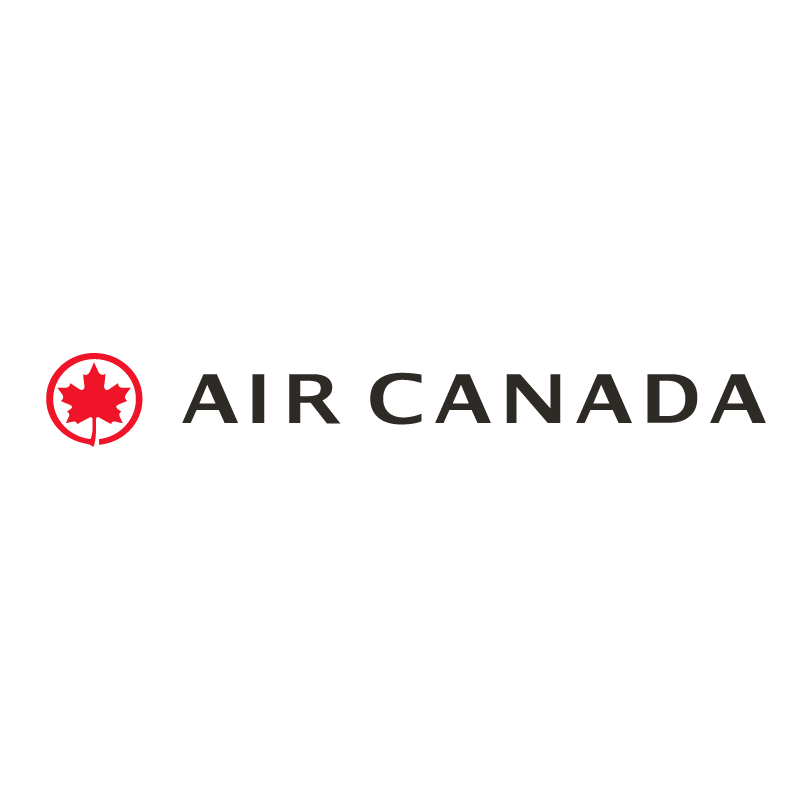 Full color logo for Air Canada